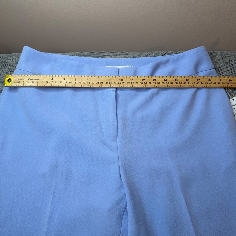The Kasper Women's Sz 12 Stretch-Crepe Straight-Leg Pants in California Sky - Picture 7 of 8